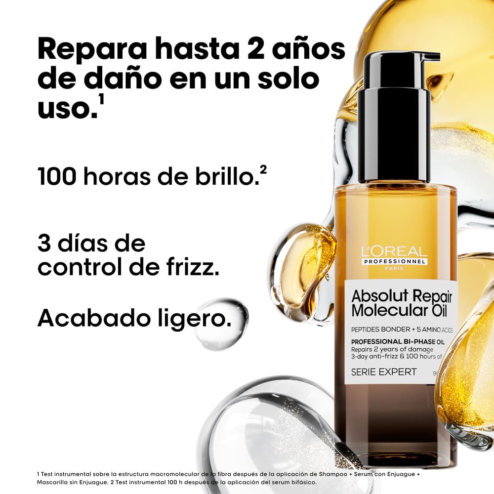 ACEITE BIFÁSICO ABSOLUT REPAIR MOLECULAR (ACEITE BIFÁSICO PARA CABELLO DAÑADO)